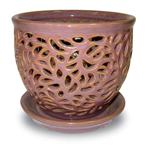 Dia Brown Rustic Damask Ceramic Planter with 308 reviews, and the Trendspot 6 in. . Home depot ceramic planters